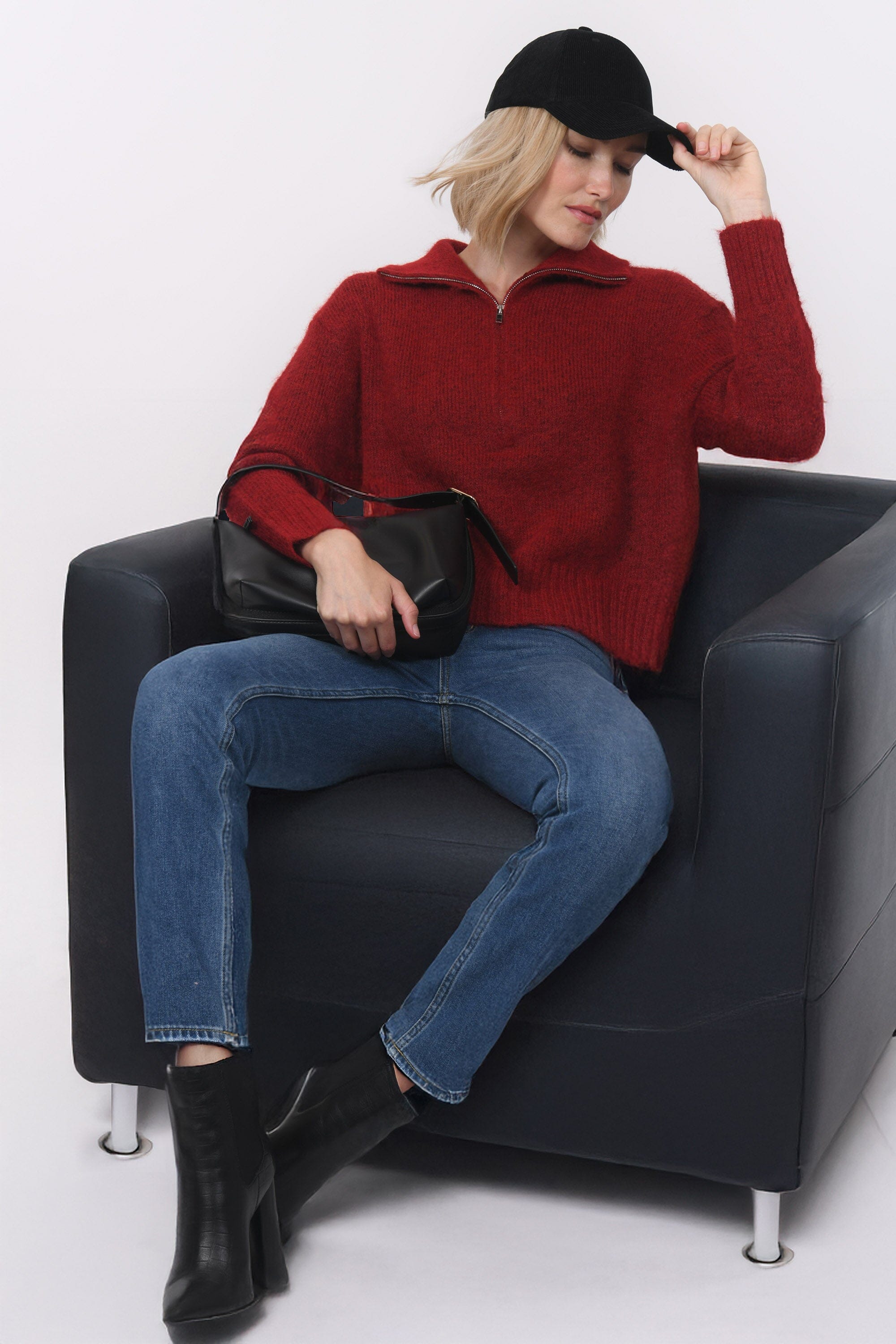 PULL CAMIONNEUR - BIANCA - BORDEAUX PULL NEW KOOKAI Mode Kookai