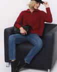 PULL CAMIONNEUR - BIANCA - BORDEAUX PULL NEW KOOKAI Mode Kookai