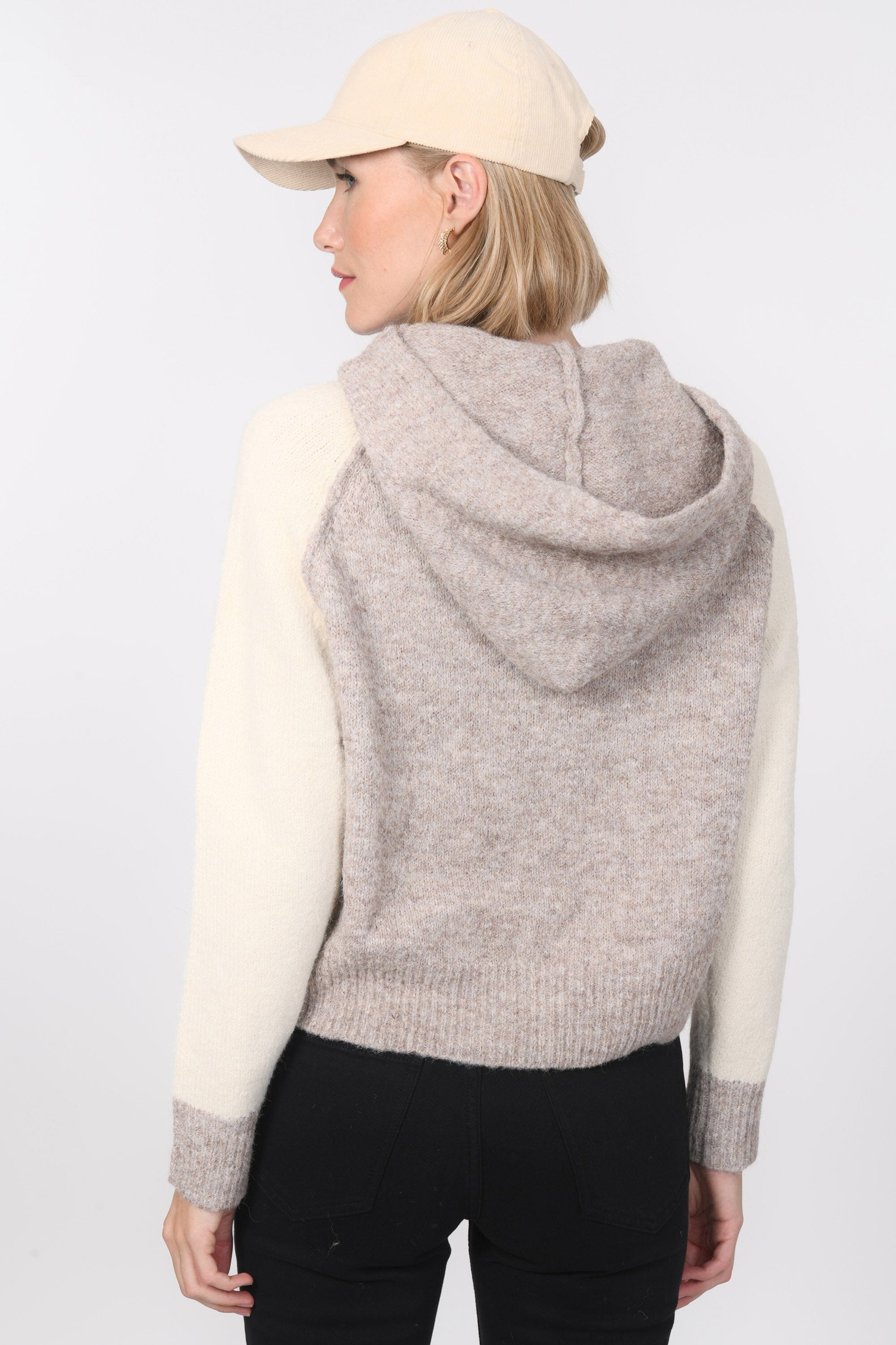PULL CAPUCHE - BENTO - TAUPE PULL NEW KOOKAI Mode Kookai