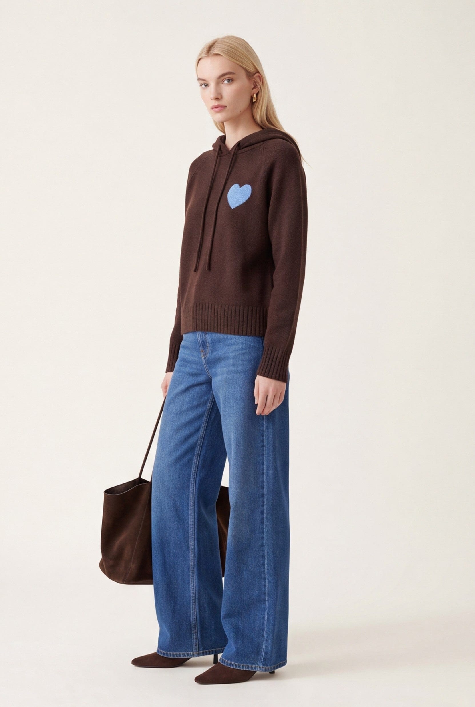 PULL CAPUCHE - DARI - CHOCOLAT/CIEL PULL NEW KOOKAI Mode Kookai