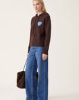 PULL CAPUCHE - DARI - CHOCOLAT/CIEL PULL NEW KOOKAI Mode Kookai