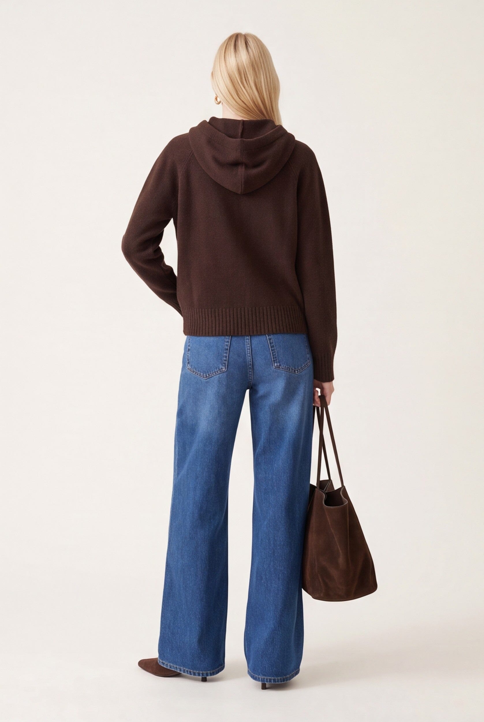 PULL CAPUCHE - DARI - CHOCOLAT/CIEL PULL NEW KOOKAI Mode Kookai