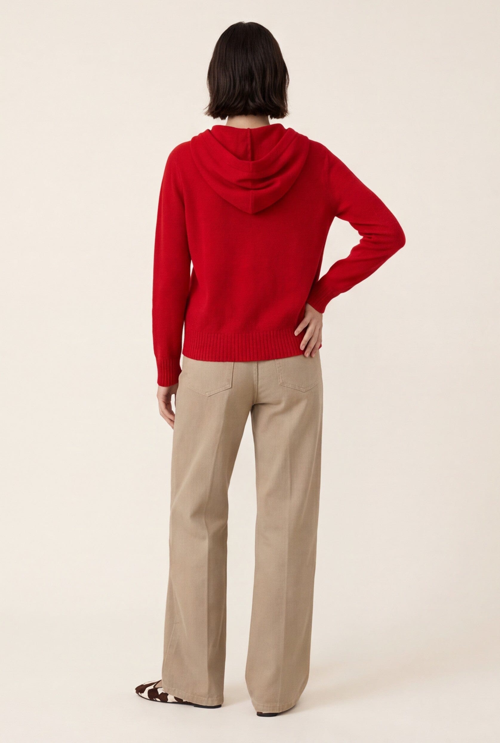 PULL CAPUCHE - DARI - ROUGE/CREME PULL NEW KOOKAI Mode Kookai