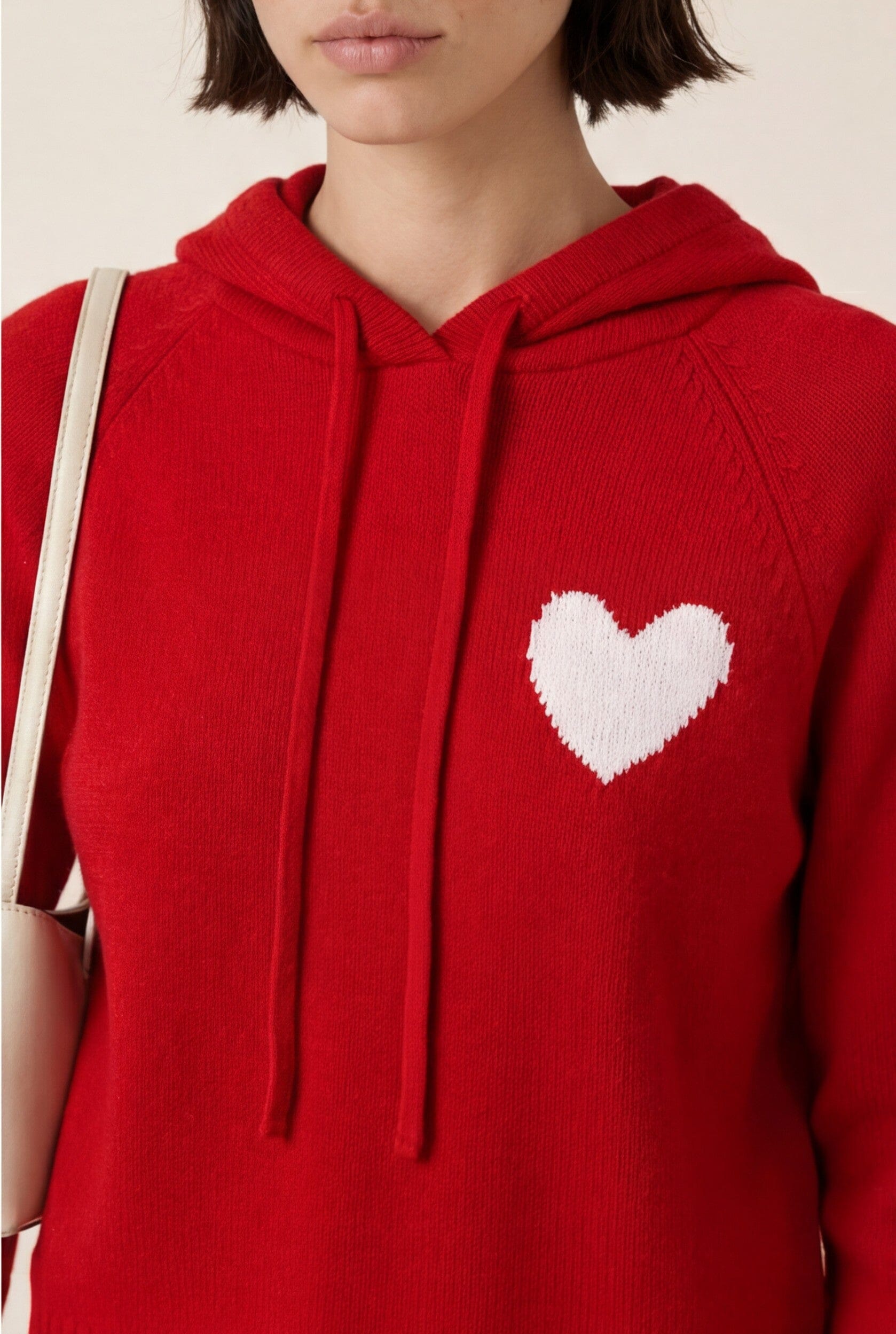 PULL CAPUCHE - DARI - ROUGE/CREME PULL NEW KOOKAI Mode Kookai