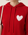 PULL CAPUCHE - DARI - ROUGE/CREME PULL NEW KOOKAI Mode Kookai
