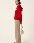 PULL CAPUCHE - DARI - ROUGE/CREME PULL NEW KOOKAI Mode Kookai