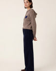 PULL CAPUCHE - DARI - TAUPE/MARINE PULL NEW KOOKAI Mode Kookai
