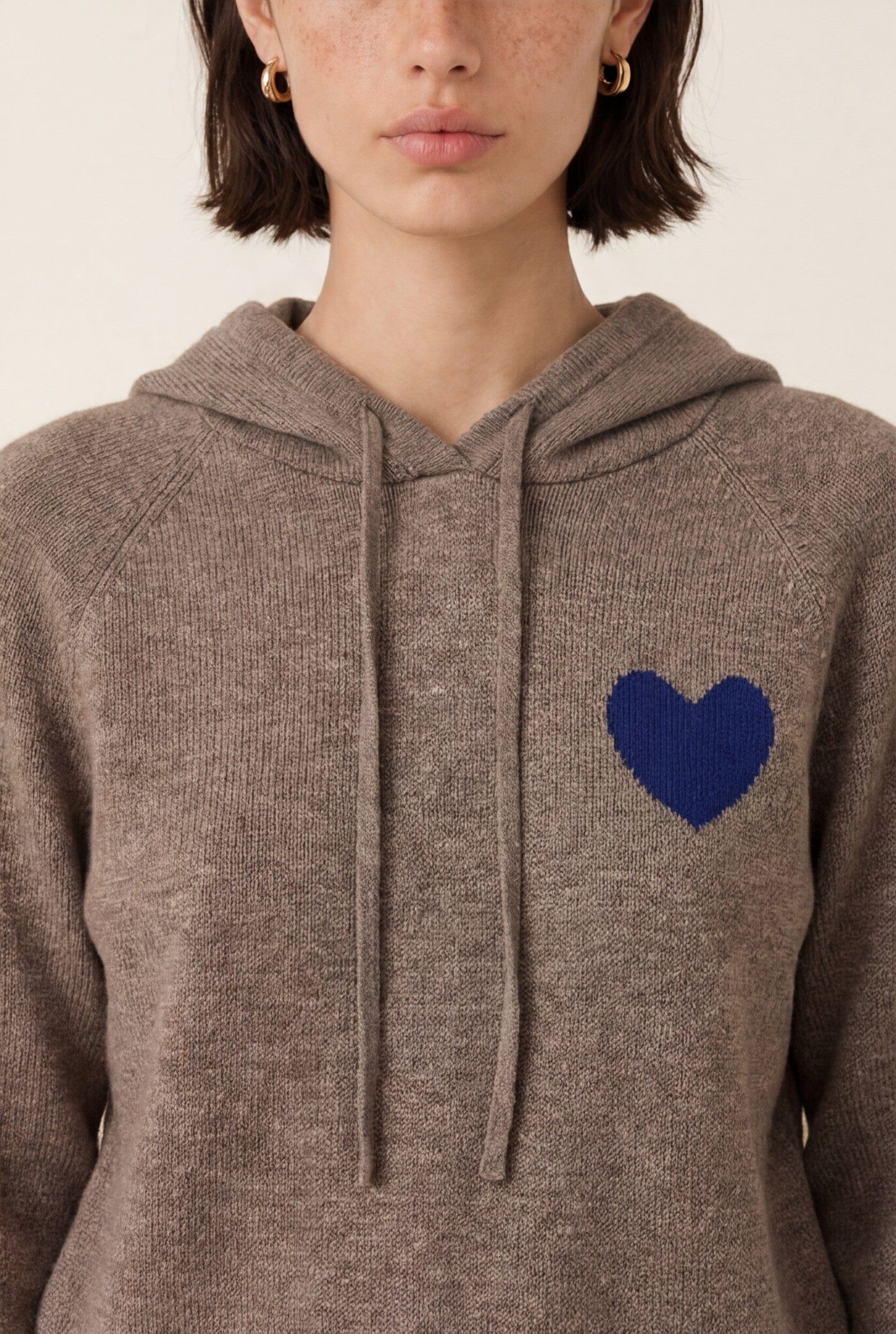 PULL CAPUCHE - DARI - TAUPE/MARINE PULL NEW KOOKAI Mode Kookai