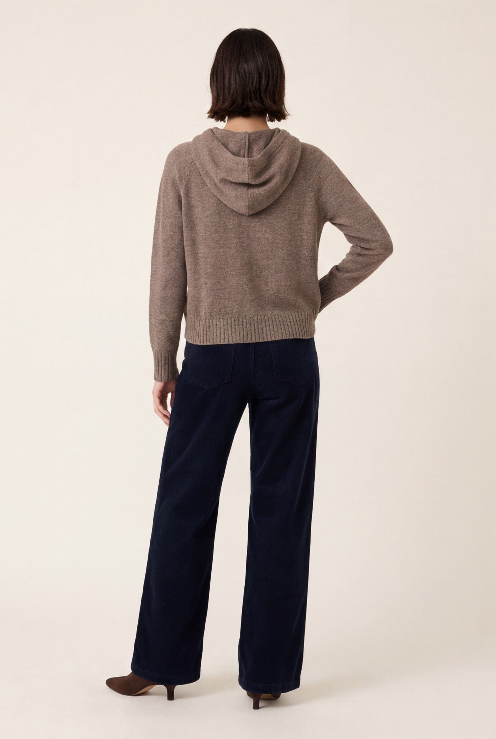 PULL CAPUCHE - DARI - TAUPE/MARINE PULL NEW KOOKAI Mode Kookai