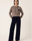 PULL CAPUCHE - DARI - TAUPE/MARINE PULL NEW KOOKAI Mode Kookai