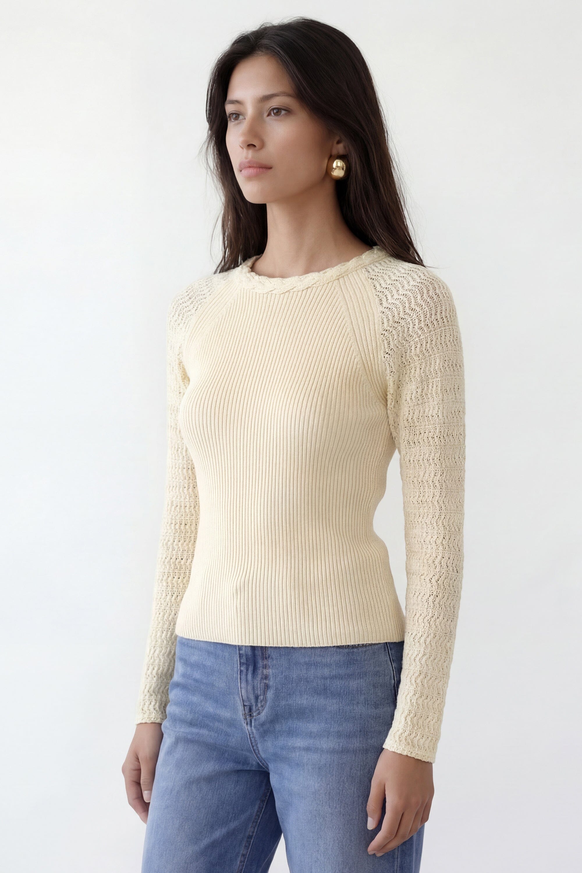 PULL - CHERYL - ECRU PULL NEW KOOKAI Mode Kookai