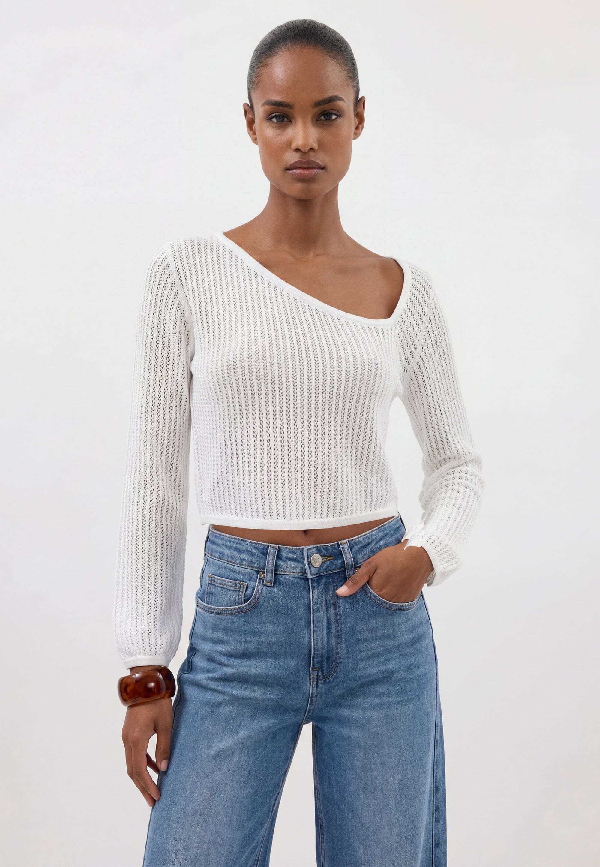 PULL - CLARICE - BLANC PULL NEW KOOKAI Mode Kookai