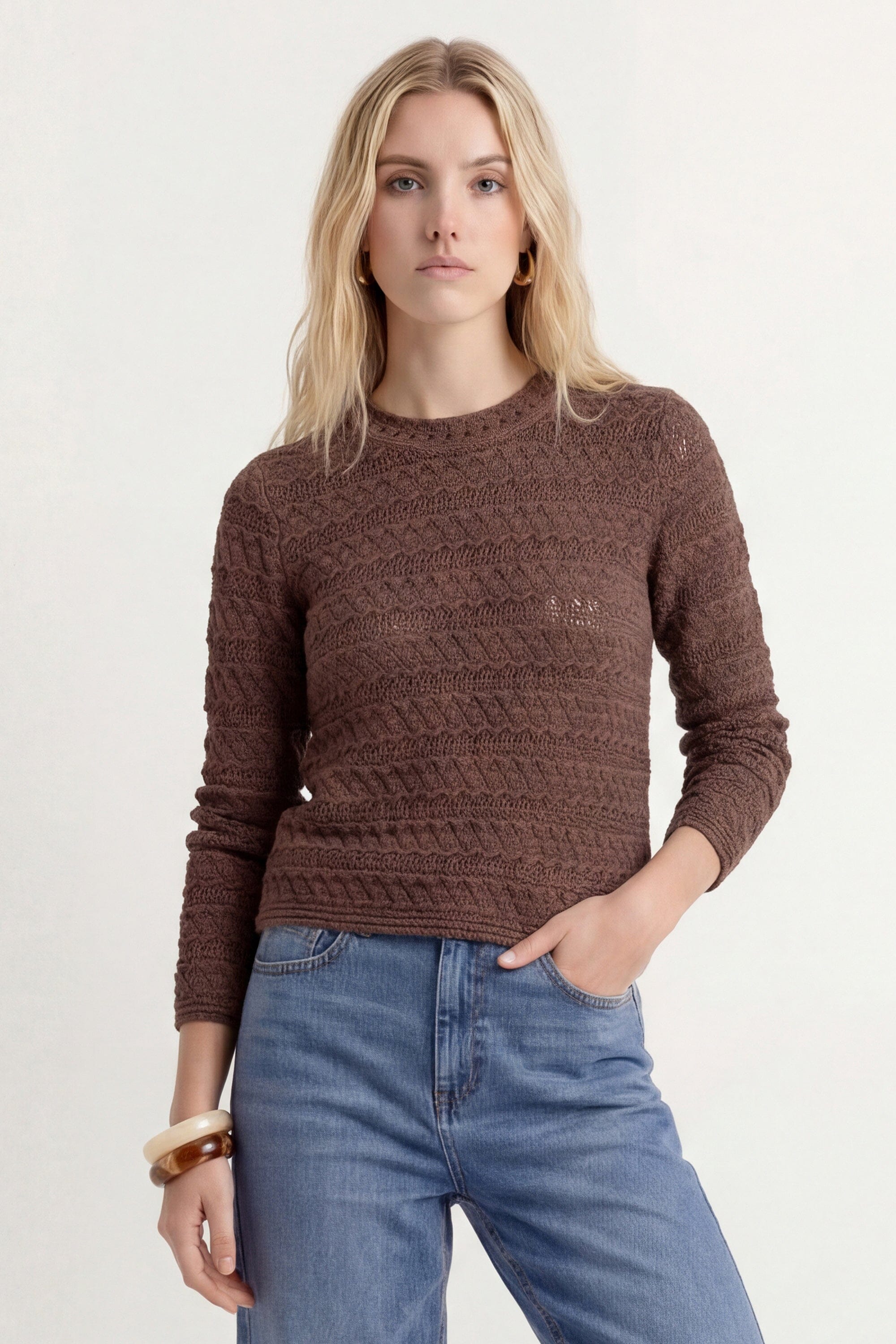 PULL - CLAYTON - ESPRESSO PULL NEW KOOKAI Mode Kookai