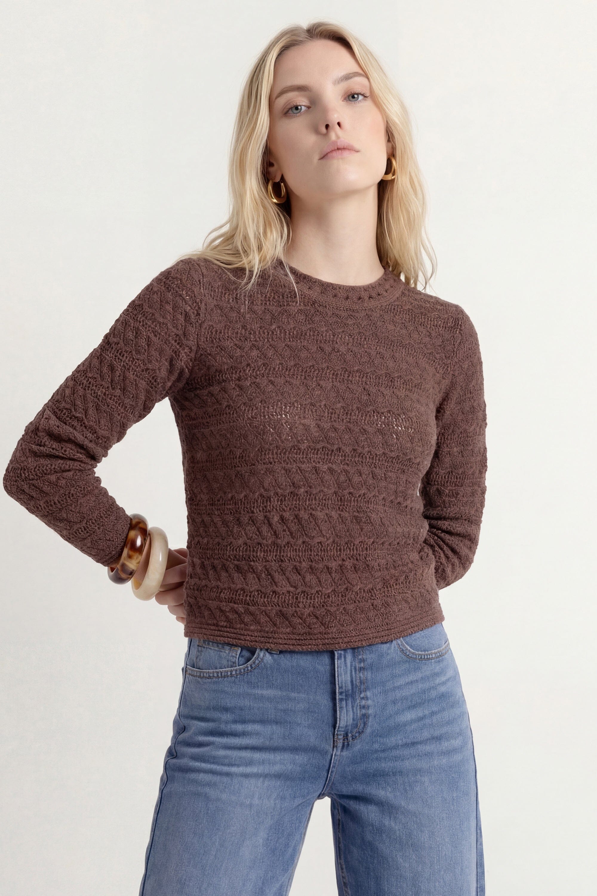 PULL - CLAYTON - ESPRESSO PULL NEW KOOKAI Mode Kookai