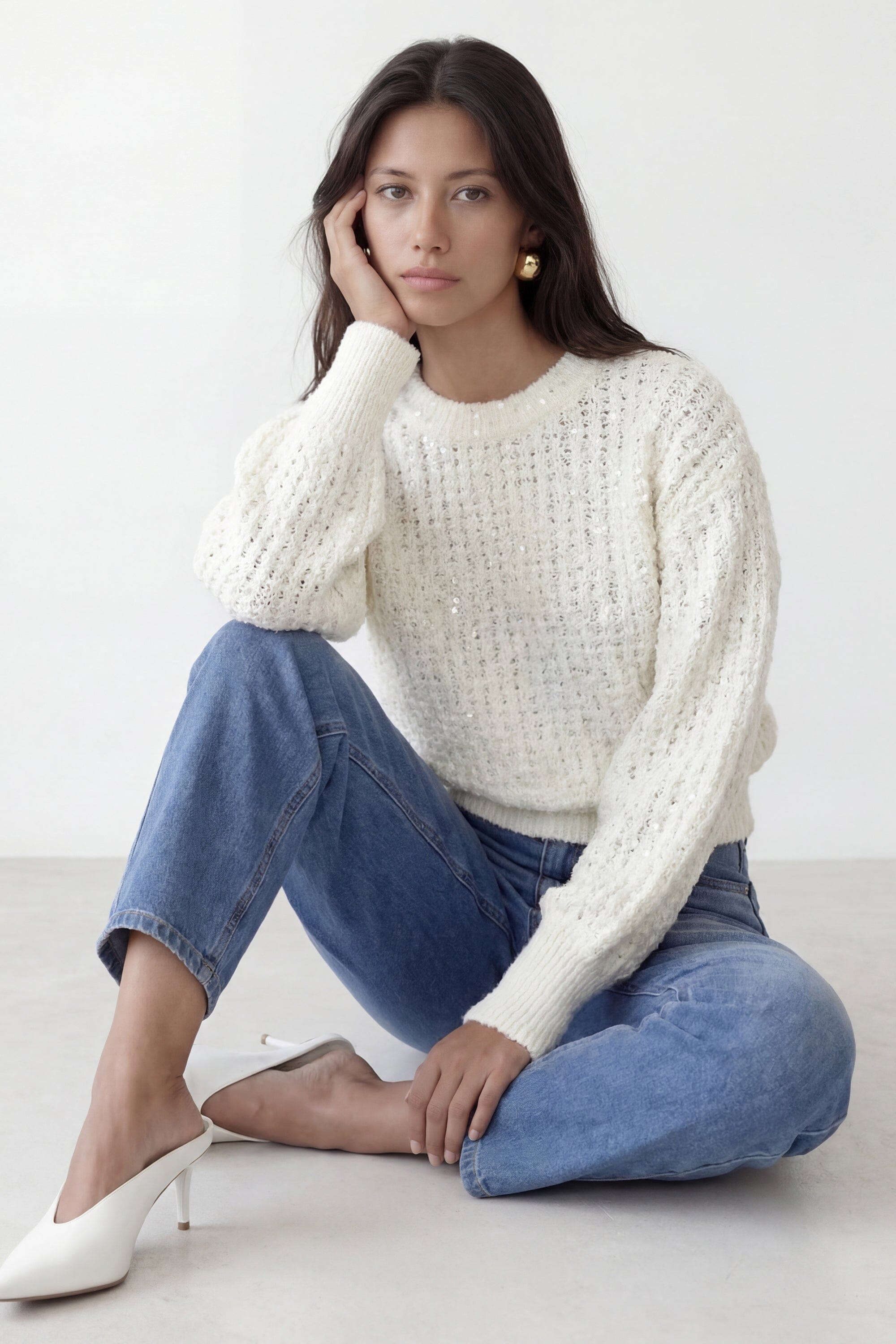 PULL - CLIFF - ECRU PULL NEW KOOKAI Mode Kookai