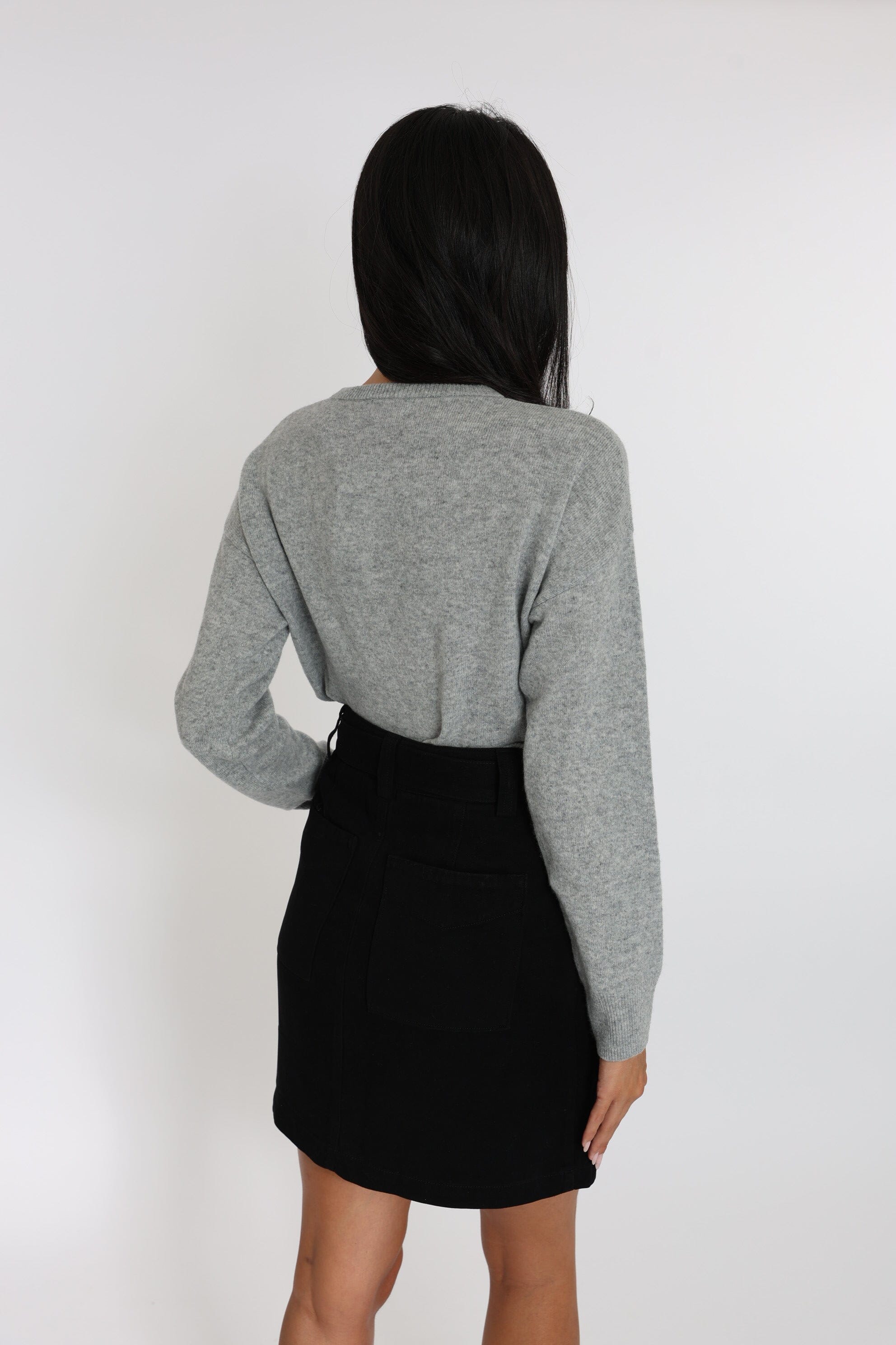 PULL COEUR ANITA GRIS CHINÉ PULL KOOKAI Mode Kookai