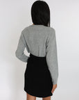 PULL COEUR ANITA GRIS CHINÉ PULL KOOKAI Mode Kookai