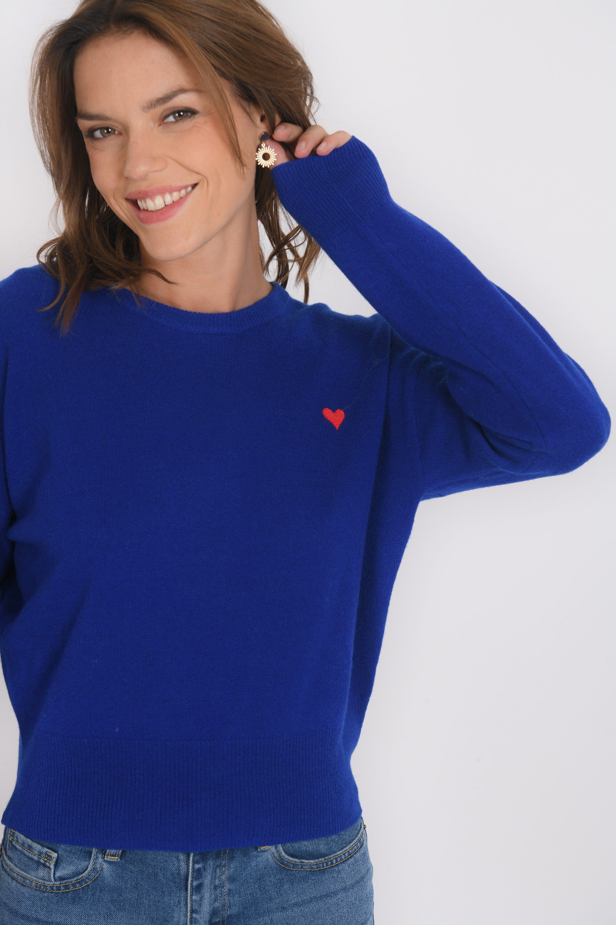 PULL COEUR - B-ANITA - COBALT PULL NEW KOOKAI Mode Kookai