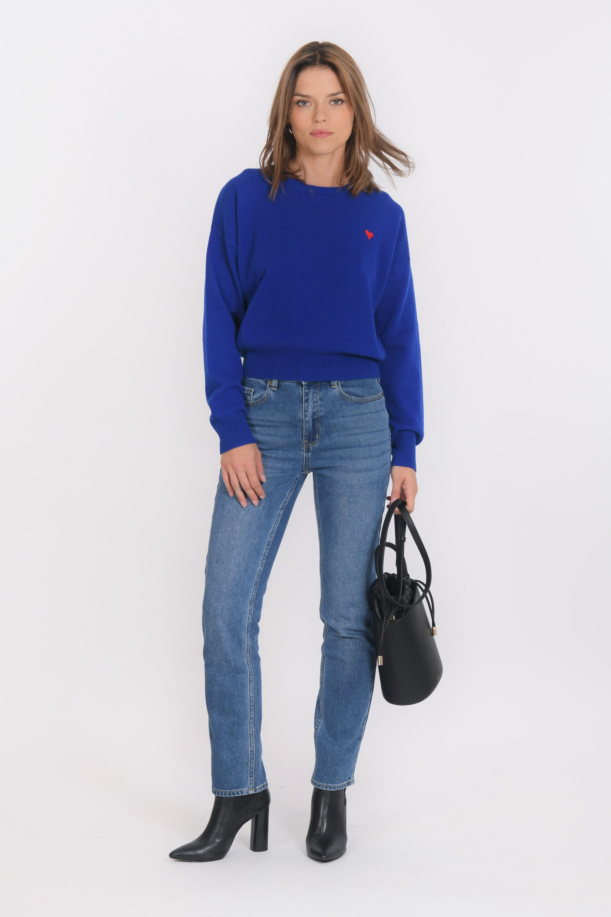 PULL COEUR - B-ANITA - COBALT PULL NEW KOOKAI Mode Kookai