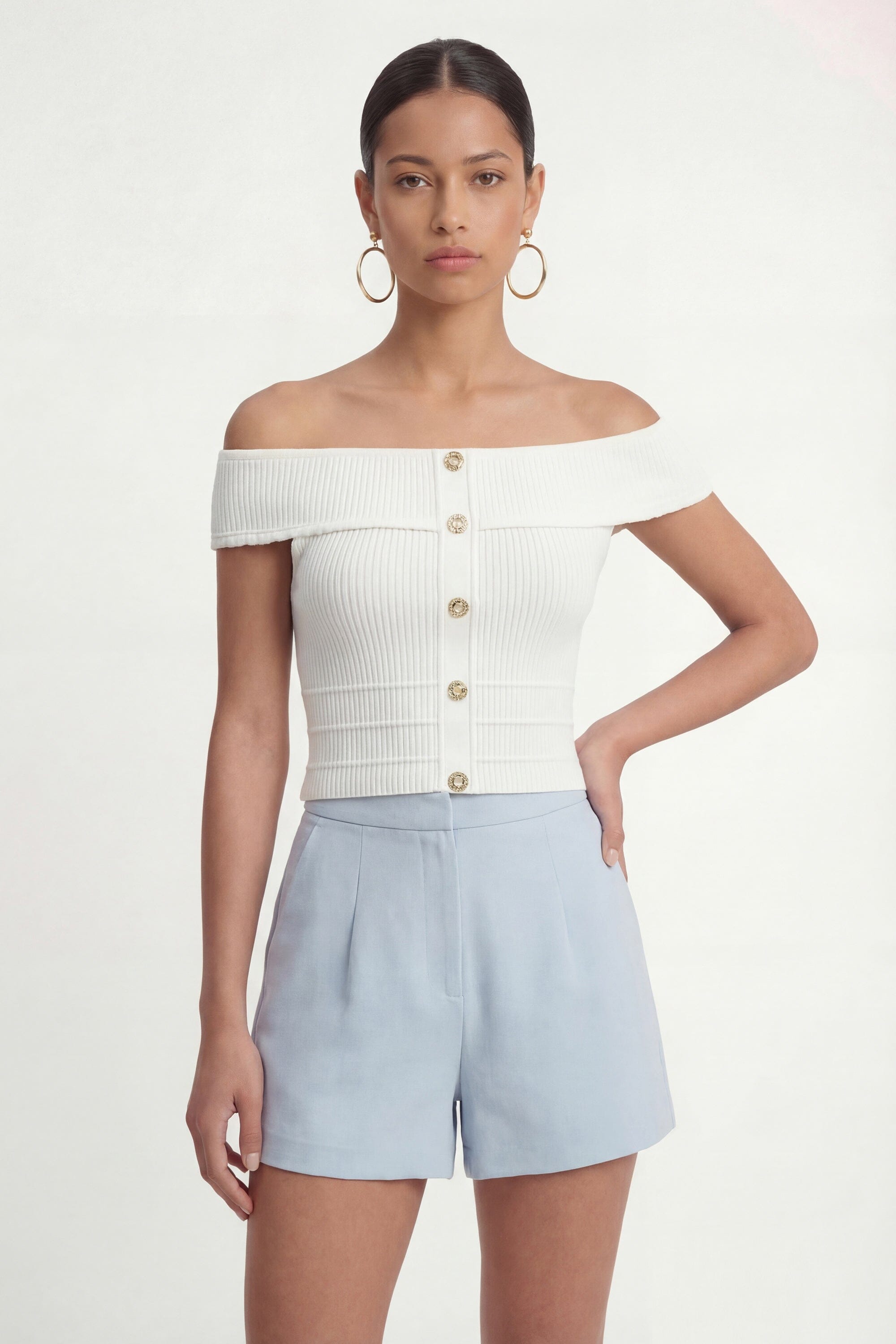 PULL COL BARDOT - CHRISTEN - ECRU PULL NEW KOOKAI Mode Kookai