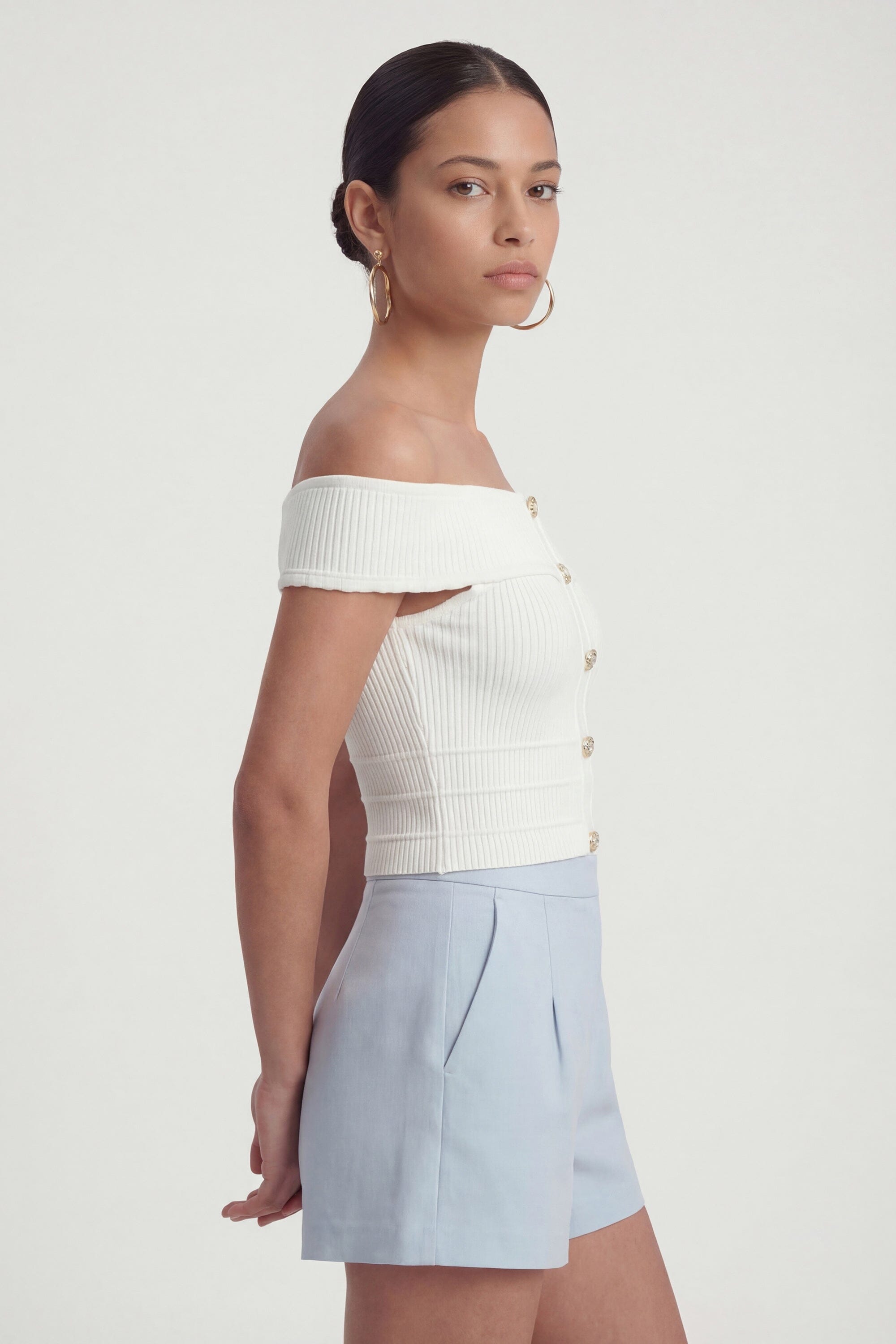 PULL COL BARDOT - CHRISTEN - ECRU PULL NEW KOOKAI Mode Kookai