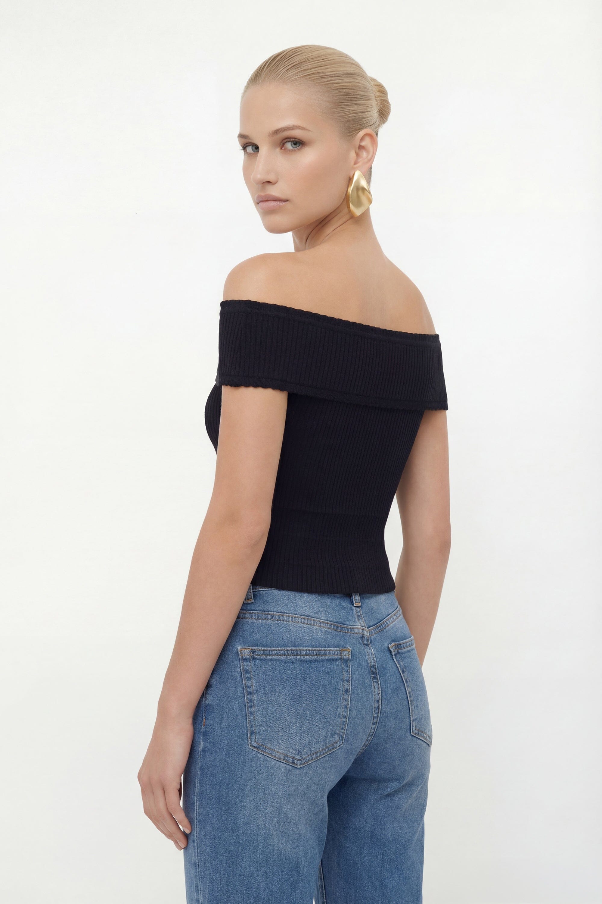 PULL COL BARDOT - CHRISTEN - NOIR PULL NEW KOOKAI Mode Kookai