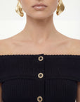PULL COL BARDOT - CHRISTEN - NOIR PULL NEW KOOKAI Mode Kookai