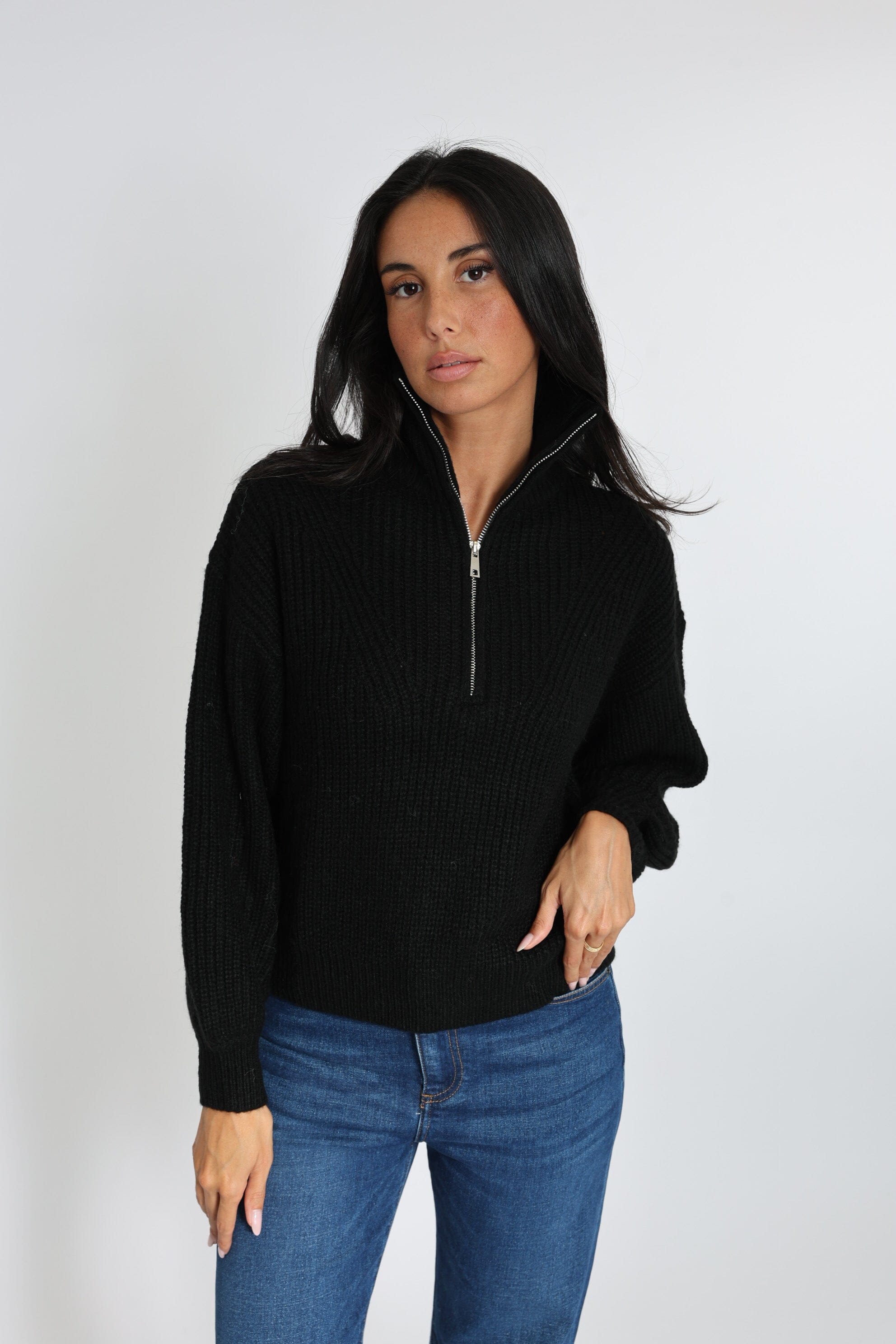 PULL COL CAMIONNEUR MINA NOIR PULL KOOKAI Mode Kookai