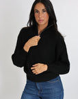 PULL COL CAMIONNEUR MINA NOIR PULL KOOKAI Mode Kookai