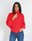 PULL COL CAMIONNEUR MINA ROUGE PULL KOOKAI Mode Kookai