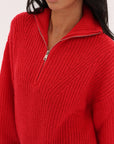 PULL COL CAMIONNEUR MINA ROUGE PULL KOOKAI Mode Kookai