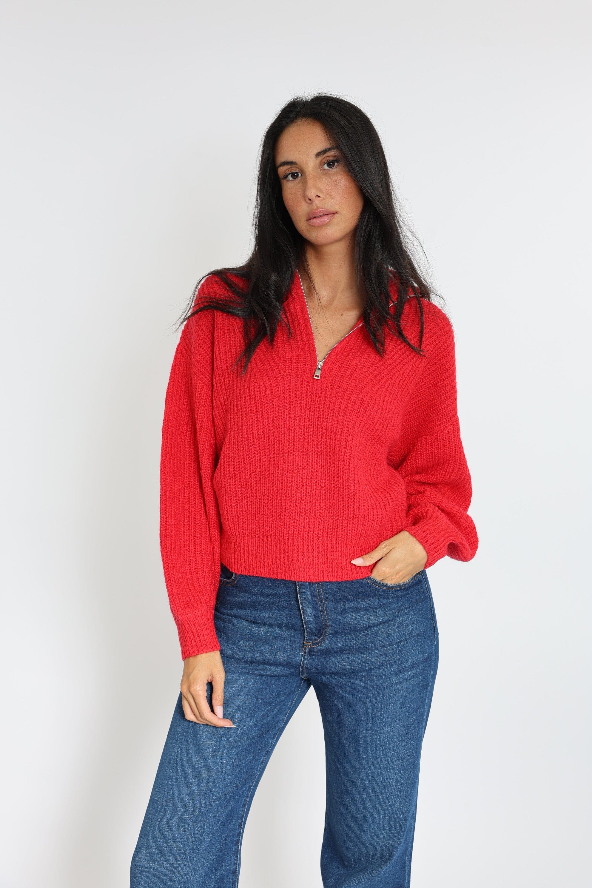 PULL COL CAMIONNEUR MINA ROUGE PULL KOOKAI Mode Kookai