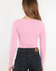 PULL COL CARRE - ELISABETH - ROSE PULL KOOKAI Mode Kookai