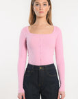 PULL COL CARRE - ELISABETH - ROSE PULL KOOKAI Mode Kookai