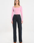 PULL COL CARRE - ELISABETH - ROSE PULL KOOKAI Mode Kookai