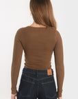PULL COL CARRE - ELISABETH - SEPHIA PULL KOOKAI Mode Kookai