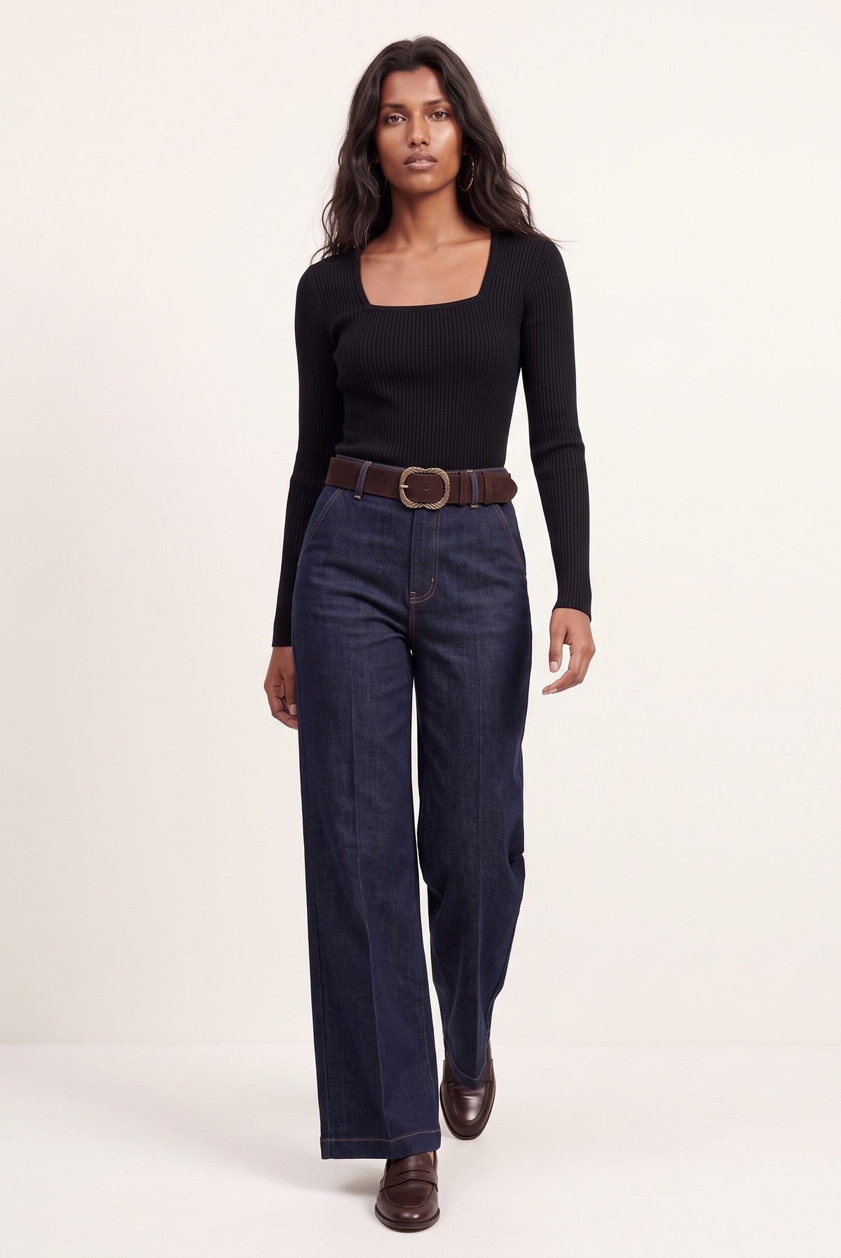 PULL COL CARRE - OLYMPE - NOIR PULL NEW KOOKAI Mode Kookai