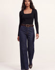 PULL COL CARRE - OLYMPE - NOIR PULL NEW KOOKAI Mode Kookai
