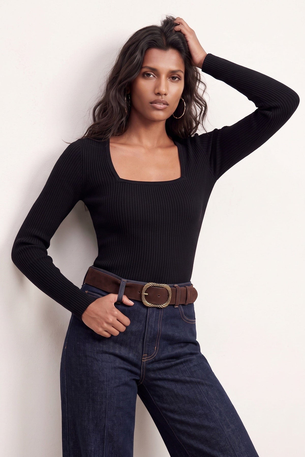 PULL COL CARRE - OLYMPE - NOIR PULL NEW KOOKAI Mode Kookai