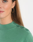 PULL COL CHEMINEE - ANITA - NEPTUNE GREEN PULL KOOKAI Mode Kookai