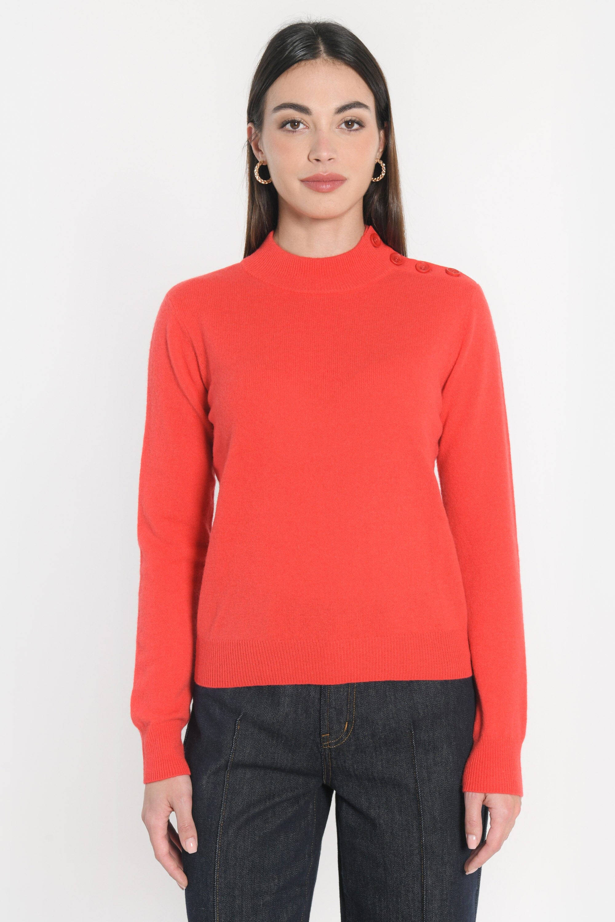 PULL COL CHEMINÉE ANITA ROUGE MARION PULL KOOKAI Mode Kookai