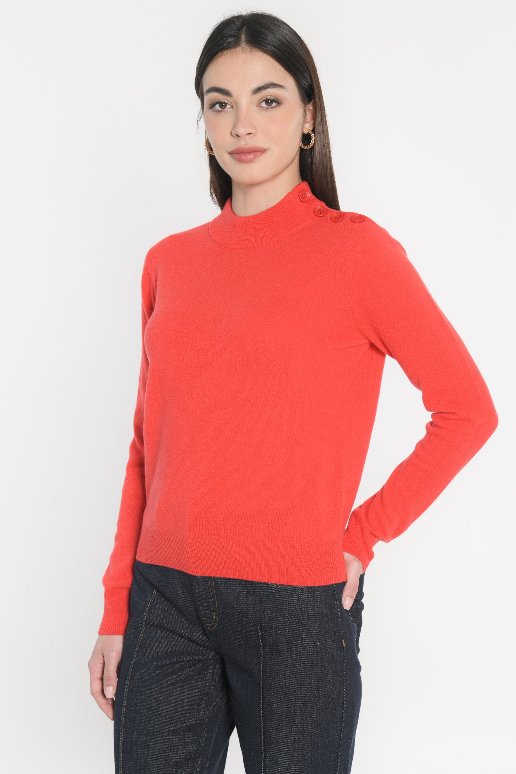 PULL COL CHEMINÉE ANITA ROUGE MARION PULL KOOKAI Mode Kookai