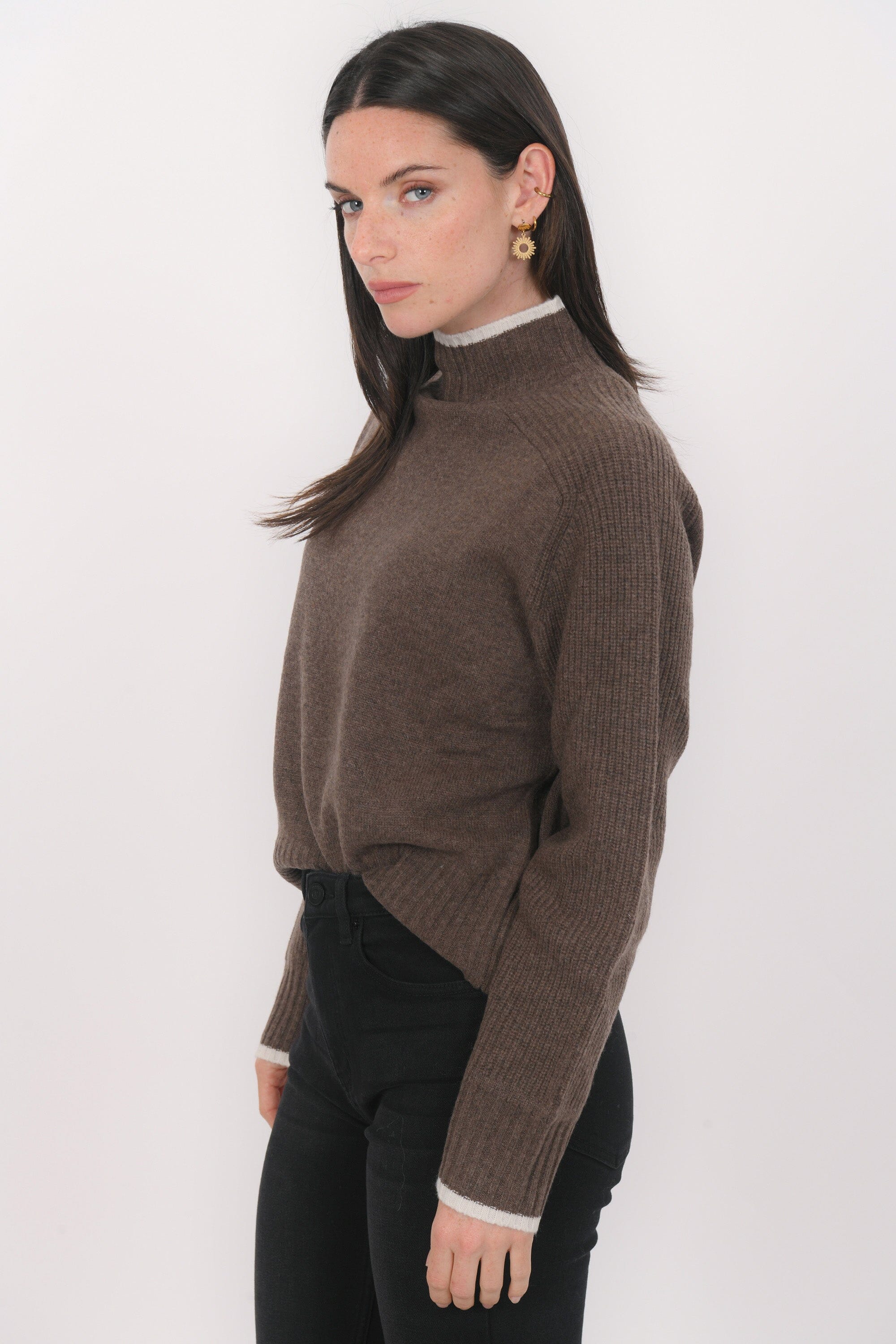 PULL COL MONTANT - BART - CHOCOLAT PULL NEW KOOKAI Mode Kookai