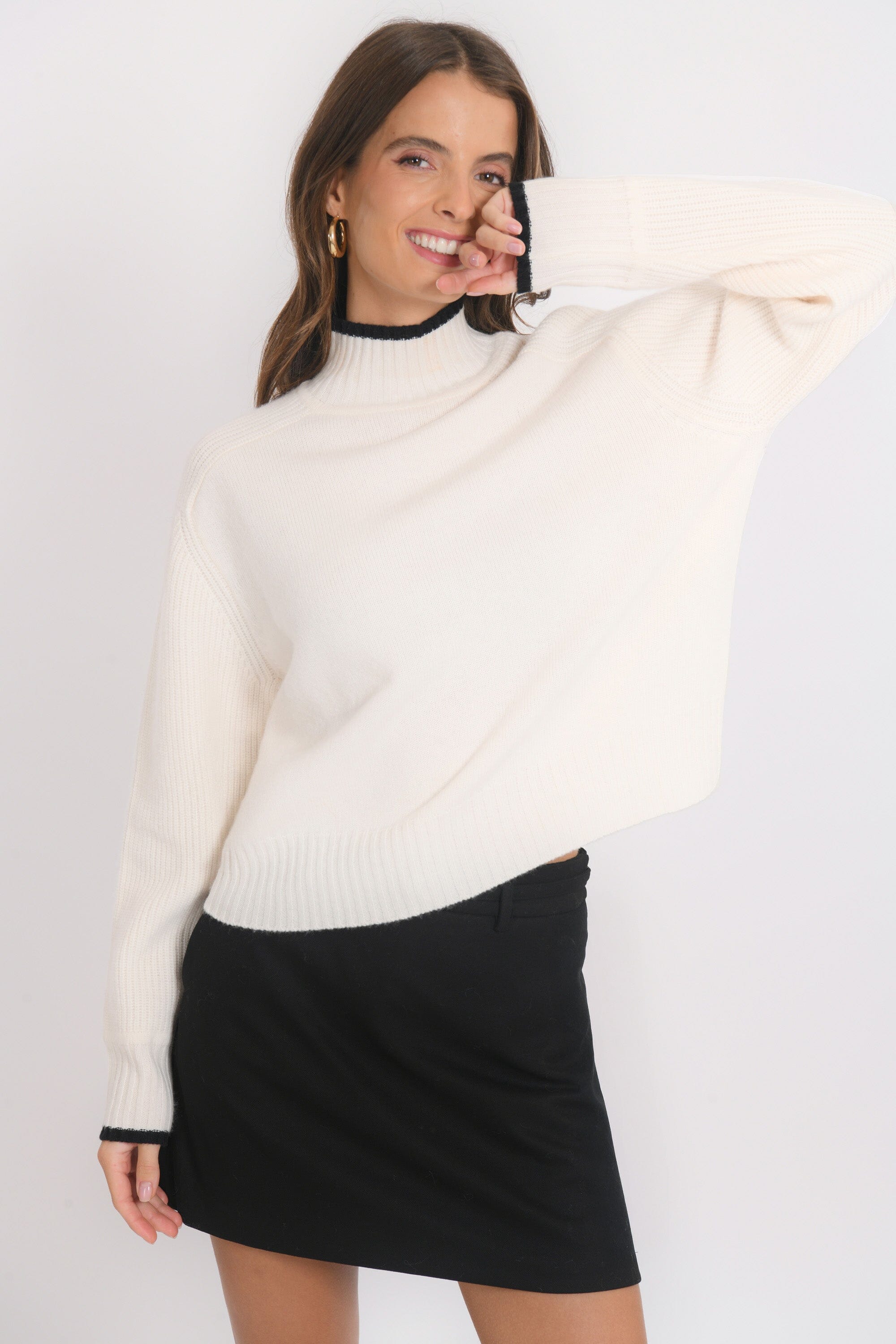 PULL COL MONTANT - BART - ECRU PULL NEW KOOKAI Mode Kookai