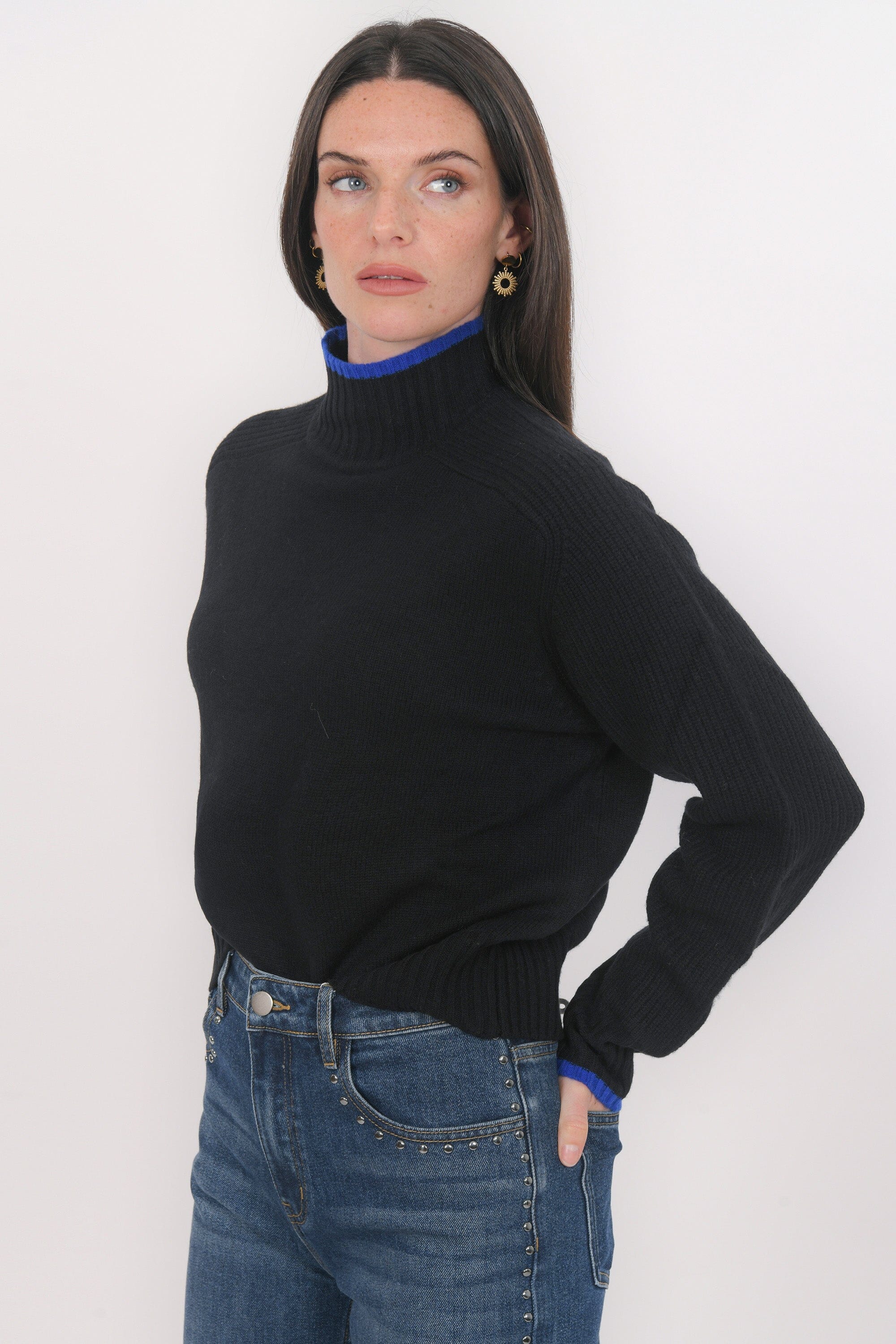 PULL COL MONTANT - BART - NOIR PULL NEW KOOKAI Mode Kookai