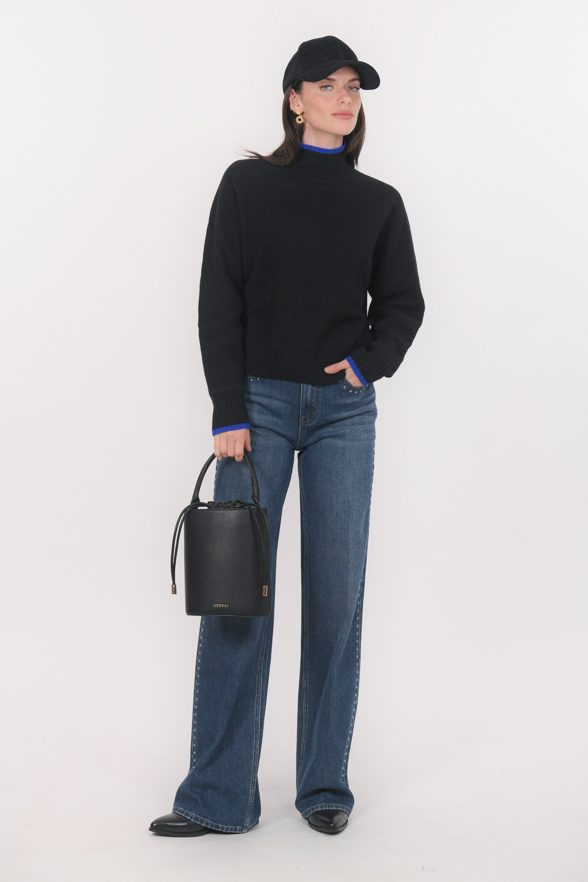 PULL COL MONTANT - BART - NOIR PULL NEW KOOKAI Mode Kookai