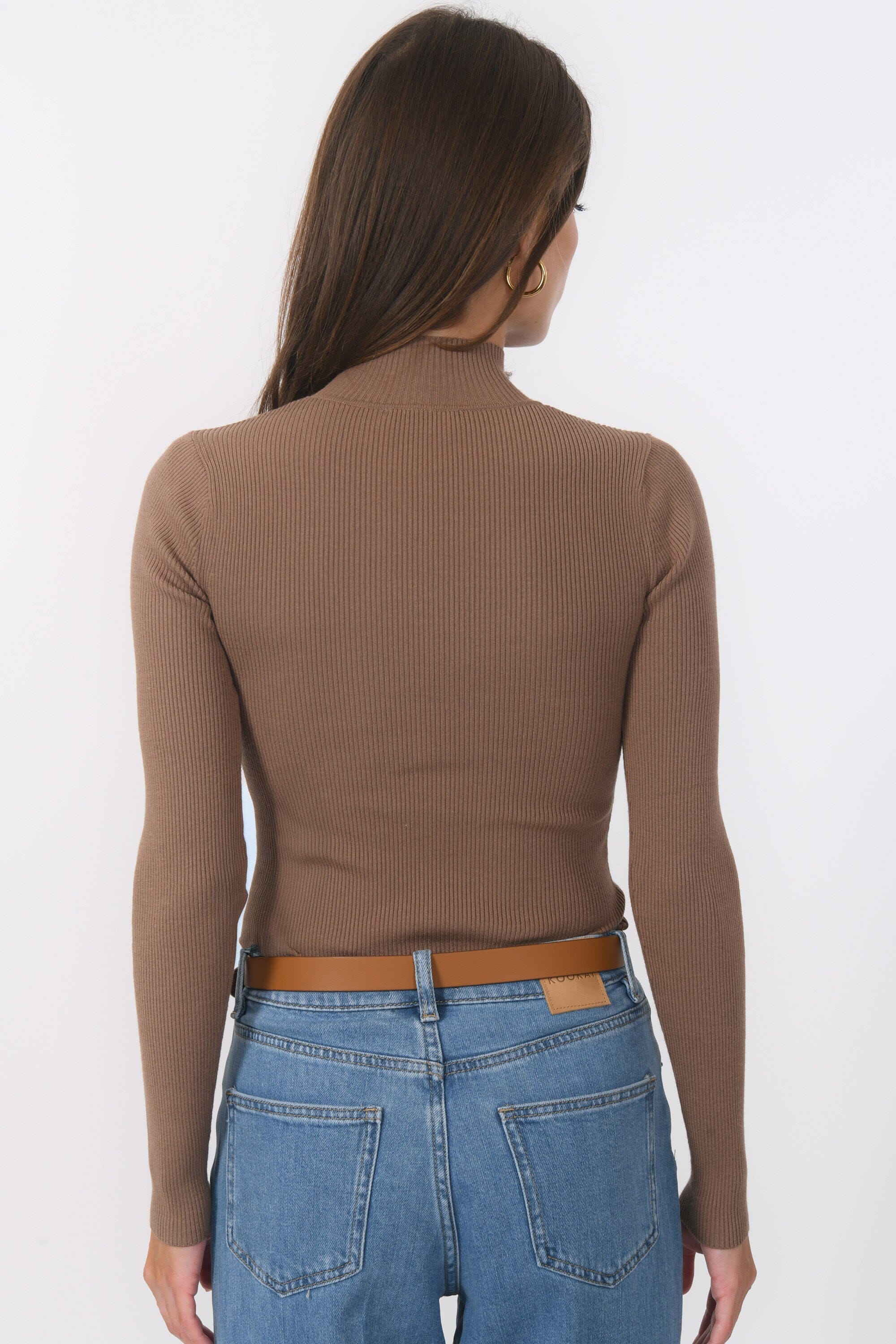 PULL COL MONTANT - BAYRON - TAUPE PULL NEW KOOKAI Mode Kookai