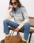 PULL COL MONTANT - BECCY - ECRU PULL NEW KOOKAI Mode Kookai