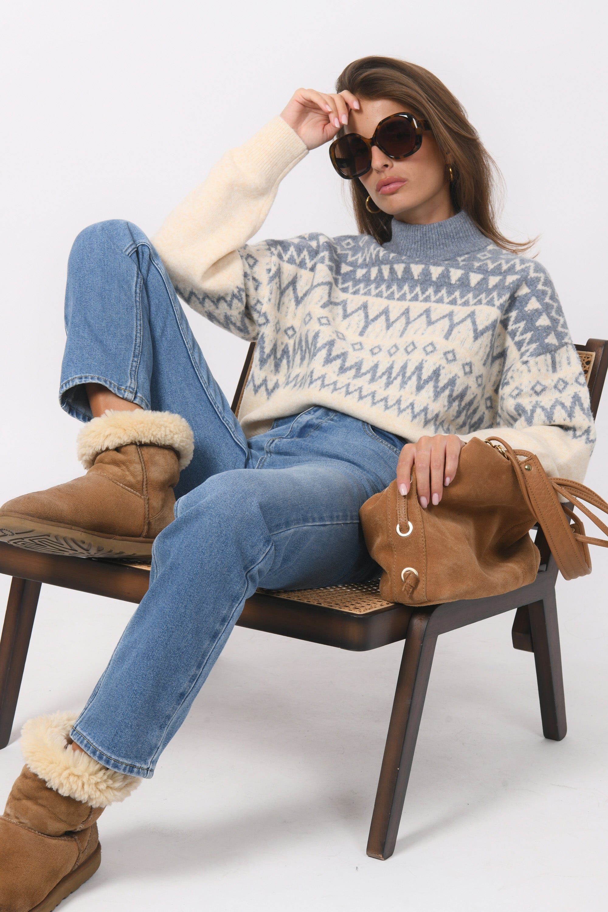 PULL COL MONTANT - BECCY - ECRU PULL NEW KOOKAI Mode Kookai