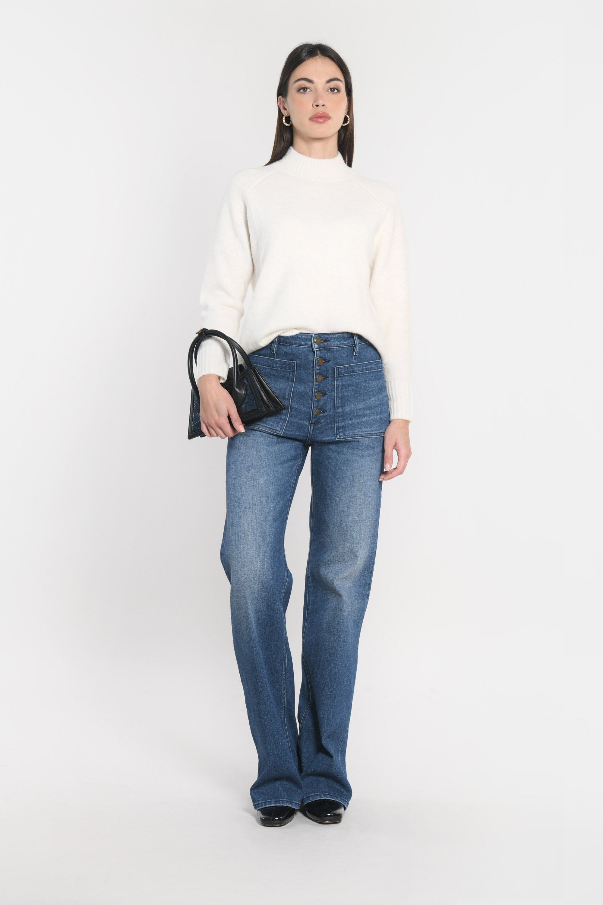 PULL COL MONTANT CONNIE ECRU PULL KOOKAI Mode Kookai